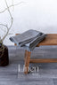 Linen Flat Sheet in Dark Gray Color