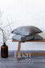 Linen Pillowcases in Dark Gray Color (Set of 2)