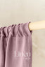 Semi Sheer Linen Curtain in Dusty Rose with Rod Pocket
