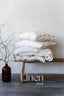 Linen Bedding Set in Natural Light Color