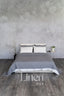 Linen Bedspread in Dark Gray Color