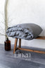 Linen Duvet Cover in Dark Gray Color
