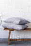 Linen Pillowcases in Light Gray Color (Set of 2)