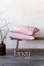 Linen Pillowcases in Dusty Rose Color (Set of 2)