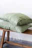 Linen Pillowcases in Khaki Green Color (Set of 2)