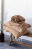 Linen Sheet Set in Camel Brown Color