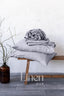 Linen Sheet Set in Light Gray Color