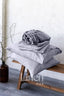 Linen Sheet Set in Light Gray Color