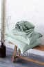 Linen Sheet set in Sage Green Color