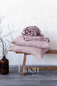 Linen Sheet set in Dusty Rose Color