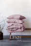 Linen Bedding Set in Dusty Rose Color