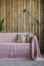 Linen Couch Cover in Dusty Rose Color