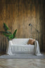Linen Couch Cover in Natural Light Color