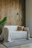Linen Couch Cover in Natural Light Color
