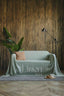 Linen Couch Cover in Sage Green Green Color