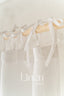 Semi Sheer Linen Curtain in White with Tie Top (1 Panel)