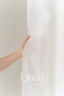 Semi Sheer Linen Curtain in White with Tie Top (1 Panel)