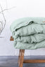 Linen Duvet Cover in Sage Green Color