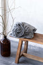 Linen Fitted Sheet in Dark Gray Color