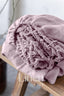 Linen Fitted Sheet in Dusty Rose Color
