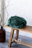 Linen Fitted Sheet in Emerald Green Color