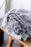 Linen Fitted Sheet in Light Gray Color