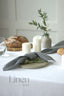 Linen Napkins Set in Dark Gray Color