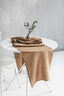 Linen Table Runner in Camel Brown Color