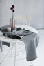 Linen Table Runner in Dark Gray Color