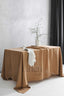 Linen Tablecloth in Camel Brown Color