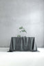 Linen Tablecloth in Dark Gray Color