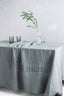 Linen Tablecloth in Dark Gray Color
