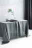 Linen Tablecloth in Dark Gray Color