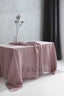 Linen Tablecloth in Dusty Rose Color