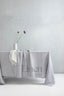 Linen Tablecloth in Light Gray Color