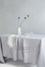 Linen Tablecloth in Light Gray Color