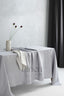 Linen Tablecloth in Light Gray Color