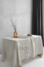 Linen Tablecloth in Natural Light Color