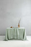 Linen Tablecloth in Sage Green Color