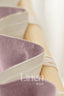 Semi Sheer Linen Curtain in Dusty Rose with Back Tabs and Ceiling Track Tape