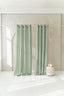 Semi Sheer Linen Curtain in Sage Green with Grommets