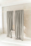Semi Sheer Linen Curtain in Natural with Rod Pocket