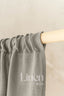 Semi Sheer Linen Curtain in Natural with Rod Pocket