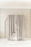 Semi Sheer Linen Curtain in Natural Light with Rod Pocket 