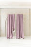 Semi Sheer Linen Curtain in Dusty Rose with Tab Top