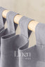 Linen Semi Sheer Curtains with Tab Top in Light Grey Color