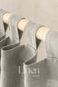 Semi Sheer Linen Curtain in Natural with Tab Top