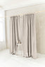 Semi Sheer Linen Curtain in Natural Light with Tab Top 