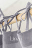 Linen Semi Sheer Curtains with Tie Top in Light Grey Color