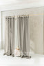 Semi Sheer Linen Curtain in Natural with Tie Top